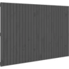 Image de vidaXL Tête de lit murale Gris 166x3x110 cm Pin massif