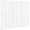 Image de vidaXL Tête de lit murale blanche 140x3x110 cm pin massif
