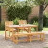 Image de vidaXL Ensemble de jardin 4 pcs brun bois massif acacia