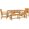 Image de vidaXL Ensemble de jardin 5 pcs brun bois massif acacia