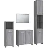 Image de vidaXL Ensemble de meubles de salle de bain 4 pièces Gris Sonoma Bois composite