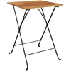 Image de vidaXL Table de bistrot pliante 55x54x71 cm bois massif teck et acier