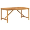 Image de vidaXL Table de jardin à manger 150x90x74 cm en bois massif d'acacia