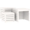 Image de vidaXL Ensemble de 3 boîtes de jardin blanc pin massif
