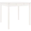 Image de vidaXL Table de jardin blanche 82,5x82,5x76 cm pin massif