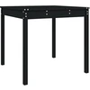 Image de vidaXL Table de jardin noire 82,5x82,5x76 cm pin massif