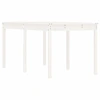 Image de vidaXL Table de jardin blanche 159,5x82,5x76 cm Pin massif