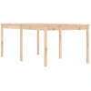 Image de vidaXL Table de jardin 203,5x100x76 cm pin massif