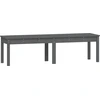 Image de vidaXL Banc de jardin 2 places Gris 159,5x44x45 cm Pin massif