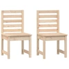Image de vidaXL Chaises de jardin 2 pcs. 50x48x91,5 cm pin massif