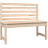 Image de vidaXL Banc de jardin 109 cm pin massif