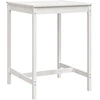 Image de vidaXL Table de jardin blanche 82,5x82,5x110 cm Pin massif