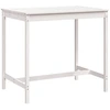 Image de vidaXL Table de jardin blanche 121x82,5x110 cm Pin massif