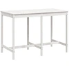 Image de vidaXL Table de jardin blanche 159,5x82,5x110 cm Pin massif