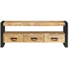 Image de vidaXL Armoire TV 120x30x45 cm en bois massif de manguier