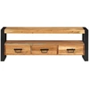 Image de vidaXL Armoire TV 120x30x45 cm en bois massif d'acacia