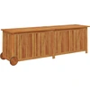 Image de vidaXL Coffre de jardin avec roulettes 150x50x58 cm bois massif acacia