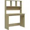Image de vidaXL Bureau avec étagère Chêne Sonoma 102x45x148 cm Bois composite