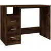 Image de vidaXL Bureau avec tiroirs chêne fumé 102x50x76 cm
