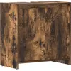 Image de vidaXL Armoire de salle de bain chêne fumé 60x33x61 cm Bois composite