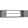 Image de vidaXL Armoire TV murale Gris Sonoma 100x30x26,5 cm Matériau dérivé du bois