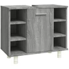 Image de Armoire de salle de bain Gris Sonoma 60x32x53,5 cm Bois composite