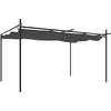 Image de vidaXL Pergola avec toit coulissant anthracite 395x292x230 cm