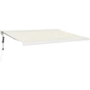Image de vidaXL Auvent rétractable Crème 4x3 m Tissu et aluminium