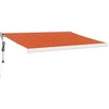 Image de vidaXL Marquise rétractable Orange et brun 3x2,5 m Tissu et aluminium