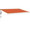 Image de vidaXL Marquise rétractable Orange et brun 3,5x2,5 m Tissu & aluminium