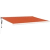 Image de vidaXL Marquise rétractable Orange et brun 4,5x3 m Tissu et aluminium