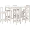 Image de vidaXL Ensemble bar de jardin 7 pièces blanc pin massif