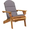 Image de vidaXL Chaise de jardin Adirondack avec coussin en bois massif d'acacia