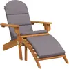 Image de vidaXL Adirondack-Gartenstuhl mit Fußstütze Massivholz Akazie