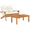 Image de vidaXL Ensemble de salon de jardin 2 pièces Adirondack bois massif acacia