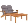 Image de vidaXL Ensemble de salon de jardin 2 pièces Adirondack bois massif acacia