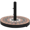 Image de vidaXL Pied de parasol Terracota et Blanc Rond 12 kg