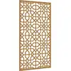 Image de vidaXL Décoration murale de jardin 105x55 cm Acier corten Design mauresque