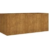 Image de vidaXL Lit surélevé 200x80x80 cm acier corten