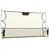 Image de vidaXL Football Rebounder Noir et Jaune 183x85x120 cm Polyester