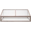 Image de vidaXL Serre grise 110x58,5x39 cm bois de sapin