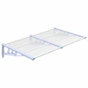 Image de vidaXL Auvent de porte Gris et transparent 152,5x90 cm Polycarbonate