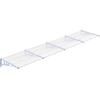 Image de vidaXL Auvent de porte Gris et transparent 396x90 cm Polycarbonate