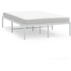 Image de vidaXL Cadre de lit métallique blanc 120x190 cm