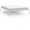 Image de vidaXL Cadre de lit en métal blanc 140x190 cm