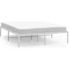 Image de vidaXL Cadre de lit en métal blanc 150x200 cm