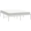 Image de vidaXL Cadre de lit en métal blanc 160x200 cm