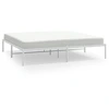 Image de vidaXL Cadre de lit en métal blanc 183x213 cm