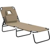 Image de vidaXL Bain de soleil pliable Tissu Oxford & Acier revêtu par poudre