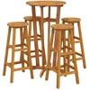 Image de vidaXL Ensemble de bar de jardin 5 pièces en bois massif d'acacia